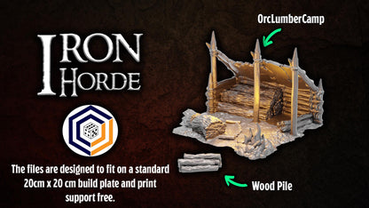 Tabletop Gelände | Lumber Camp | Conquest Creations | Iron Horde and Wizards Fortress | Herr der Ringe | Fantasy terrain