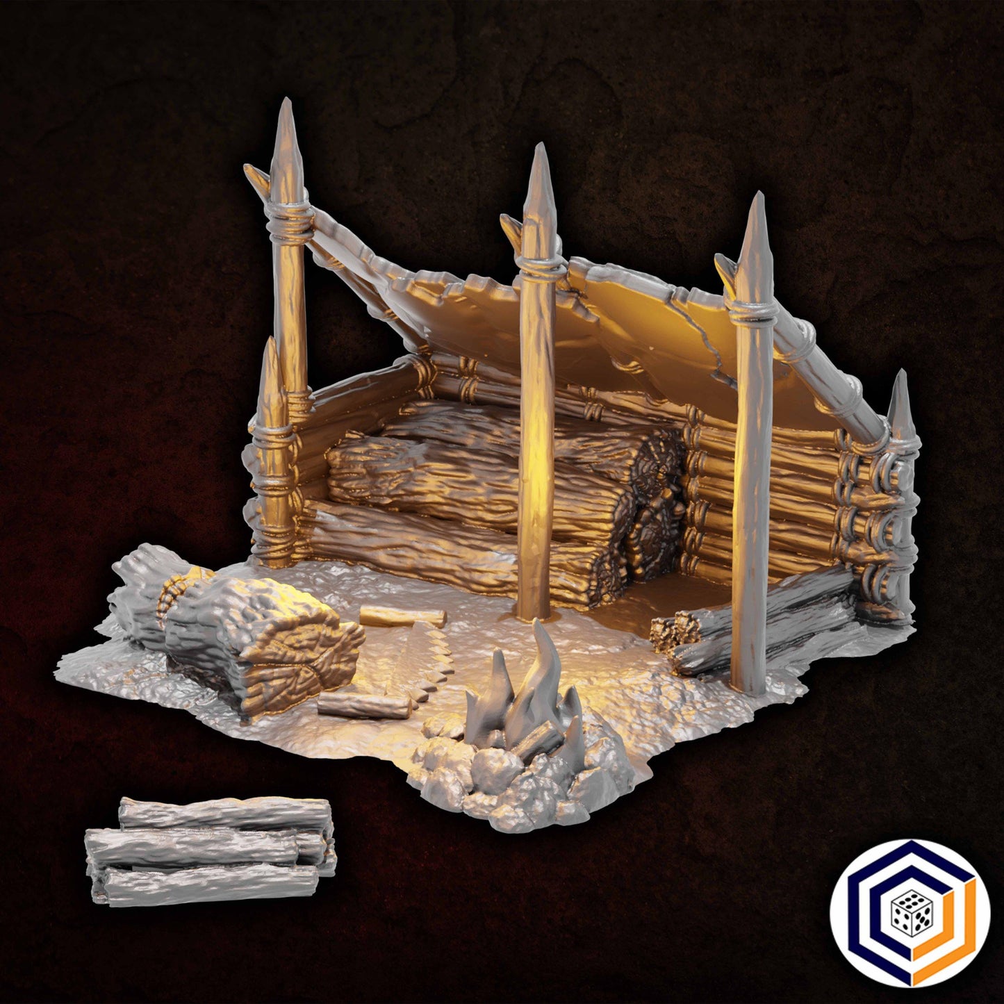 Tabletop Gelände | Lumber Camp | Conquest Creations | Iron Horde and Wizards Fortress | Herr der Ringe | Fantasy terrain