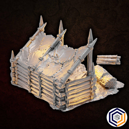 Tabletop Gelände | Lumber Camp | Conquest Creations | Iron Horde and Wizards Fortress | Herr der Ringe | Fantasy terrain
