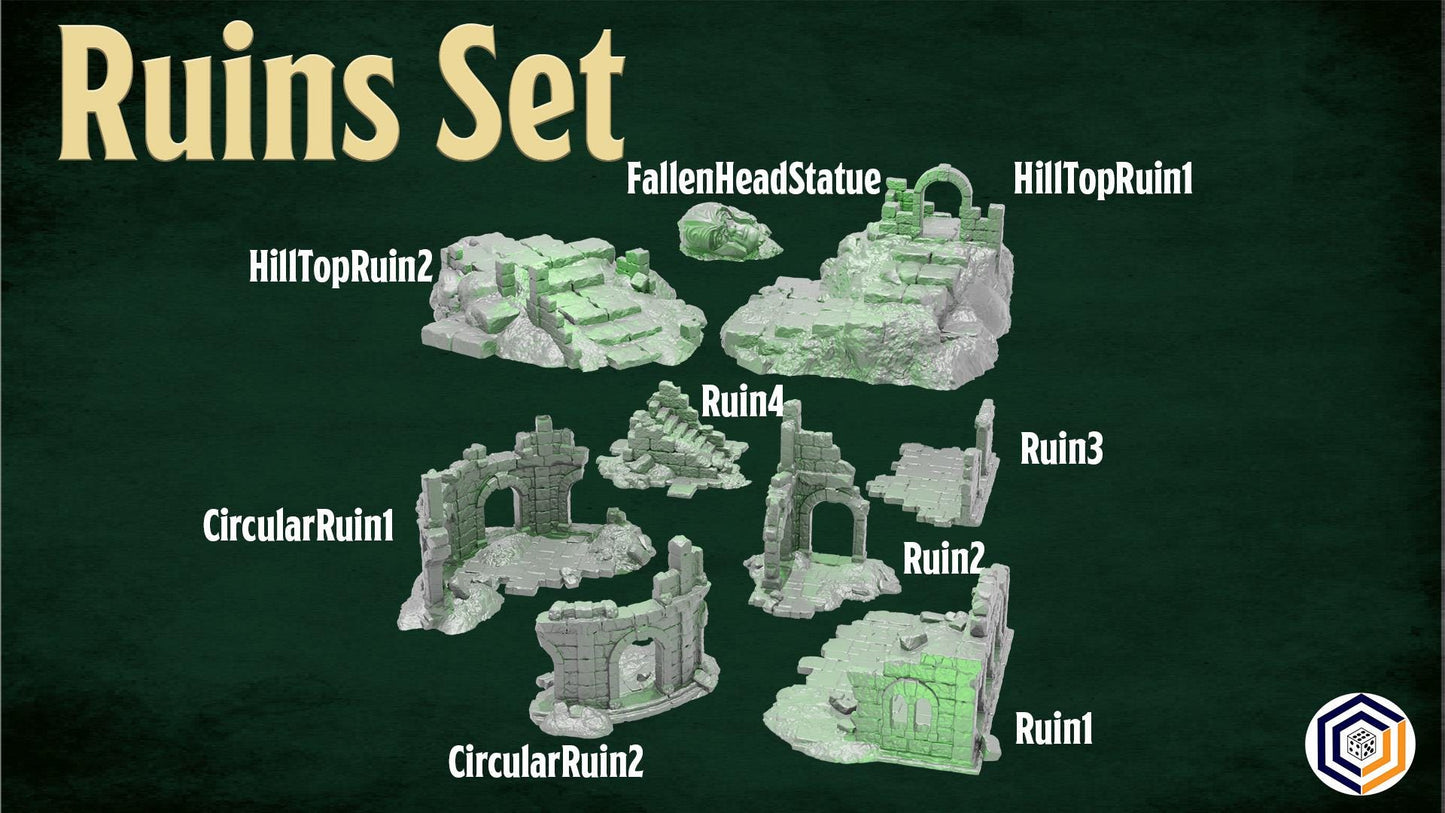 Tabletop Gelände |  Ruins of the Wildlands | Conquest Creations | Seat of the Wildlands | Herr der Ringe | Fantasy terrain