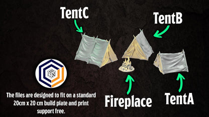Tabletop Gelände | Ranger Camp Set | Conquest Creations | Herr der Ringe | Fantasy terrain