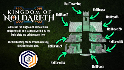 Tabletop Gelände |  HallOfLords | Conquest Creations | Kingdom of Noldareth | Herr der Ringe | Fantasy terrain