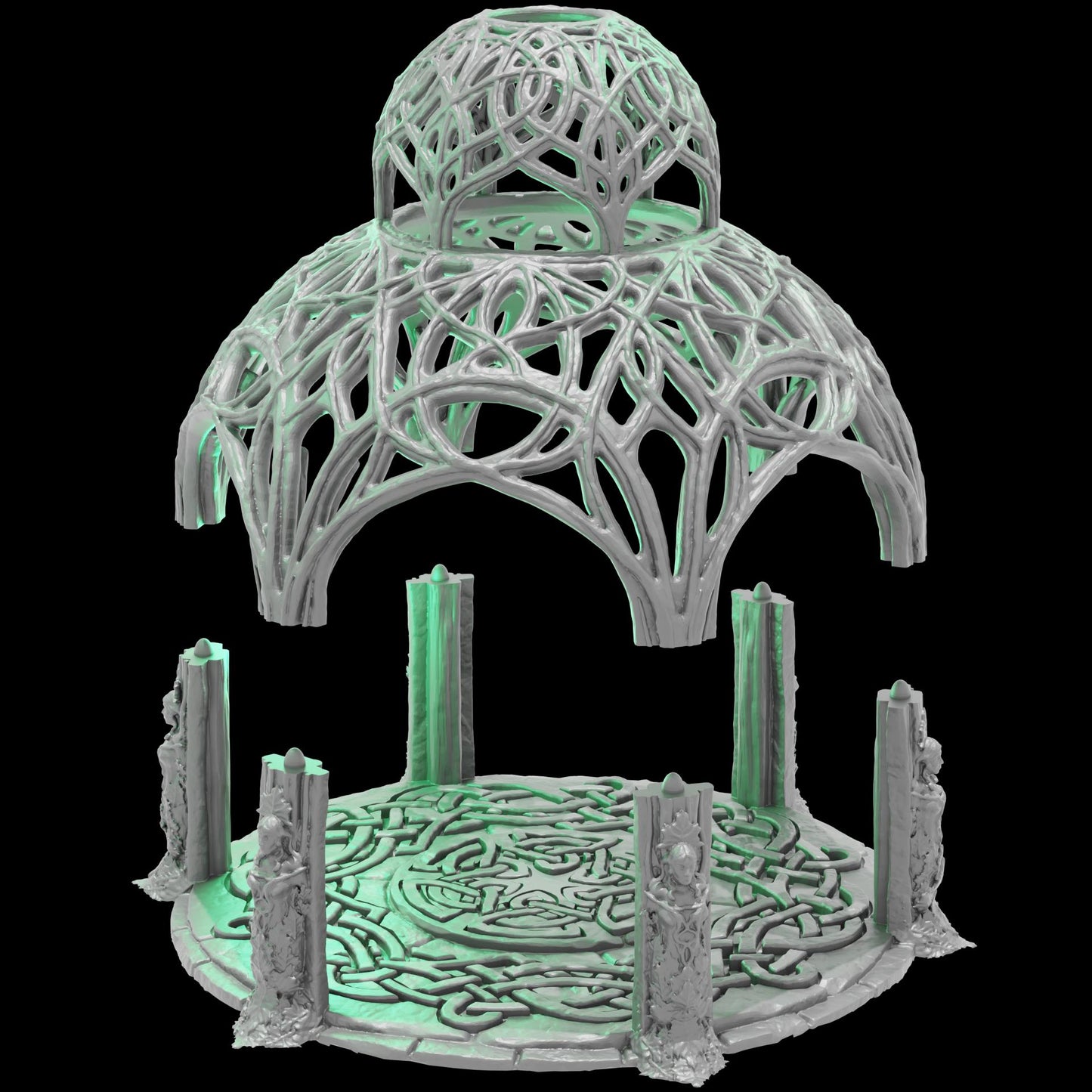 Tabletop Gelände |  Council Gazebo | Conquest Creations | Kingdom of Noldareth | Herr der Ringe | Fantasy terrain