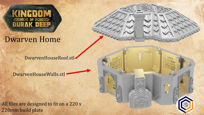 Tabletop Gelände | Dwarven House | Conquest Creations | Kingdom of Durak Deep | Herr der Ringe | Fantasy terrain