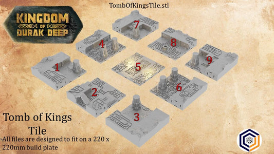 Tomb of Kings Tile | Kingdom of Durak Deep | MESBG