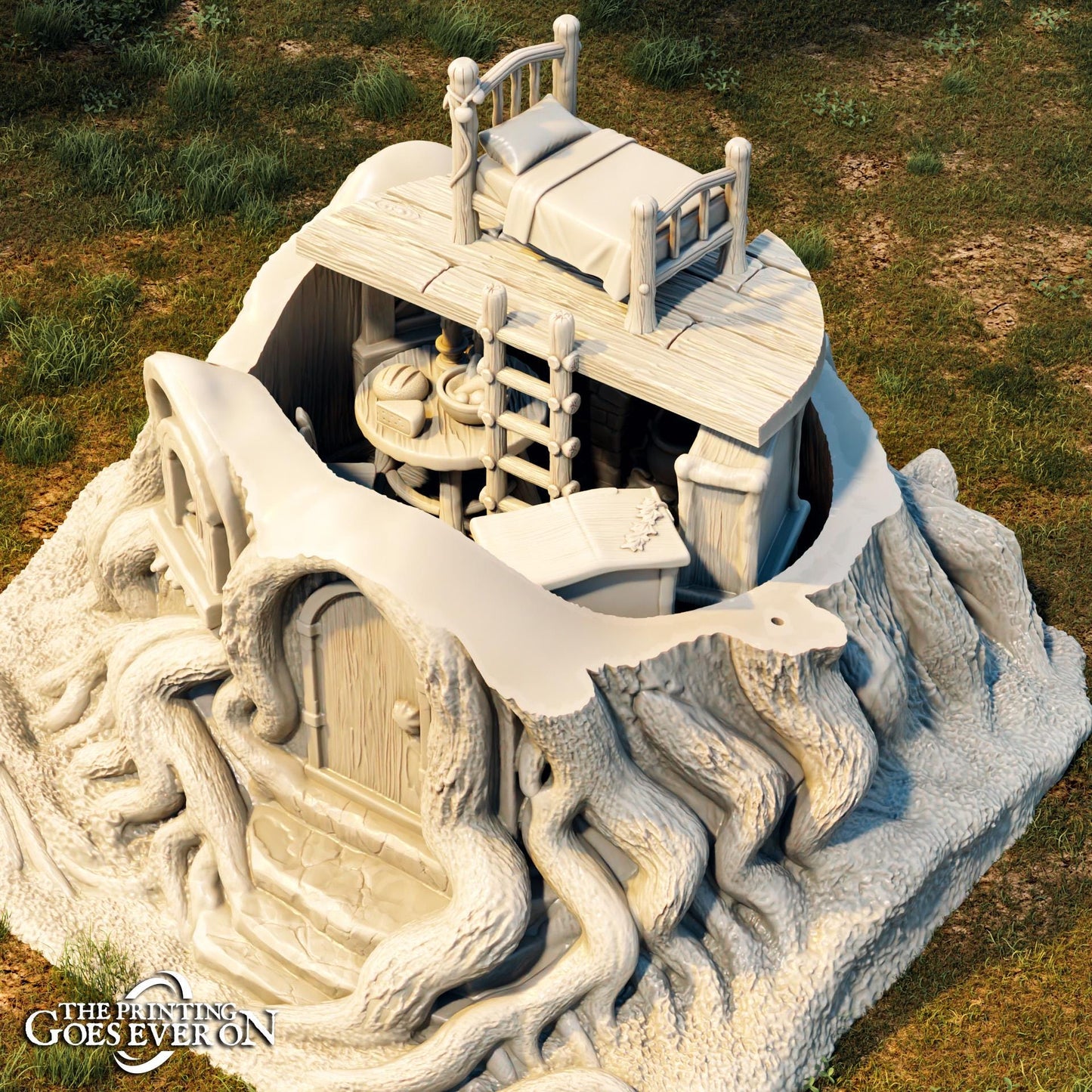 Tabletop Gelände | Forest Wizards Hut | The Printing Goes Ever On | Herr der Ringe | Fantasy terrain
