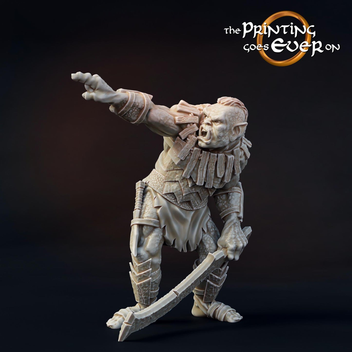 Tabletop Minitures | Orc-Warband | Ork | The Printing Goes Ever On | Herr der Ringe | MESBG | Fantasy Miniaturen