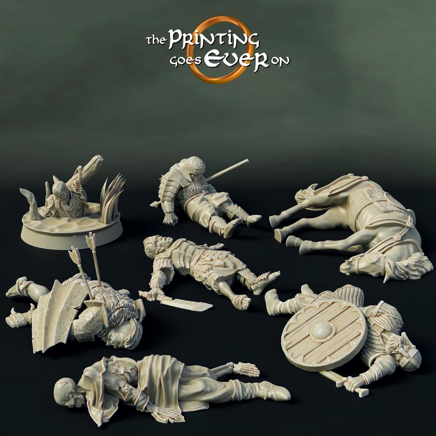 Tabletop Minitures | Corpses | Northern Kingdom | The Printing Goes Ever On | Herr der Ringe | MESBG | Fantasy Miniaturen