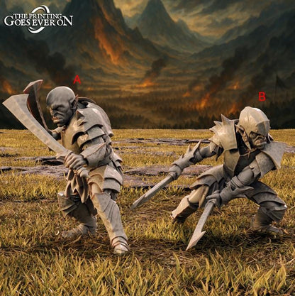 Tabletop Minitures | Azraks Orcs | After the Fire | The Printing Goes Ever On | Herr der Ringe | MESBG