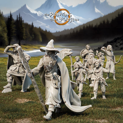 Tabletop Minitures | Die Gefährten des Lichts | Helden - auf Reisen | The Printing Goes Ever On | Herr der Ringe | Fantasy Miniaturen