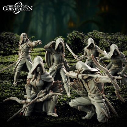 Tabletop Minitures | Elderwood Elves | Ranger | The Printing Goes Ever On | Herr der Ringe | MESBG | Fantasy Miniaturen