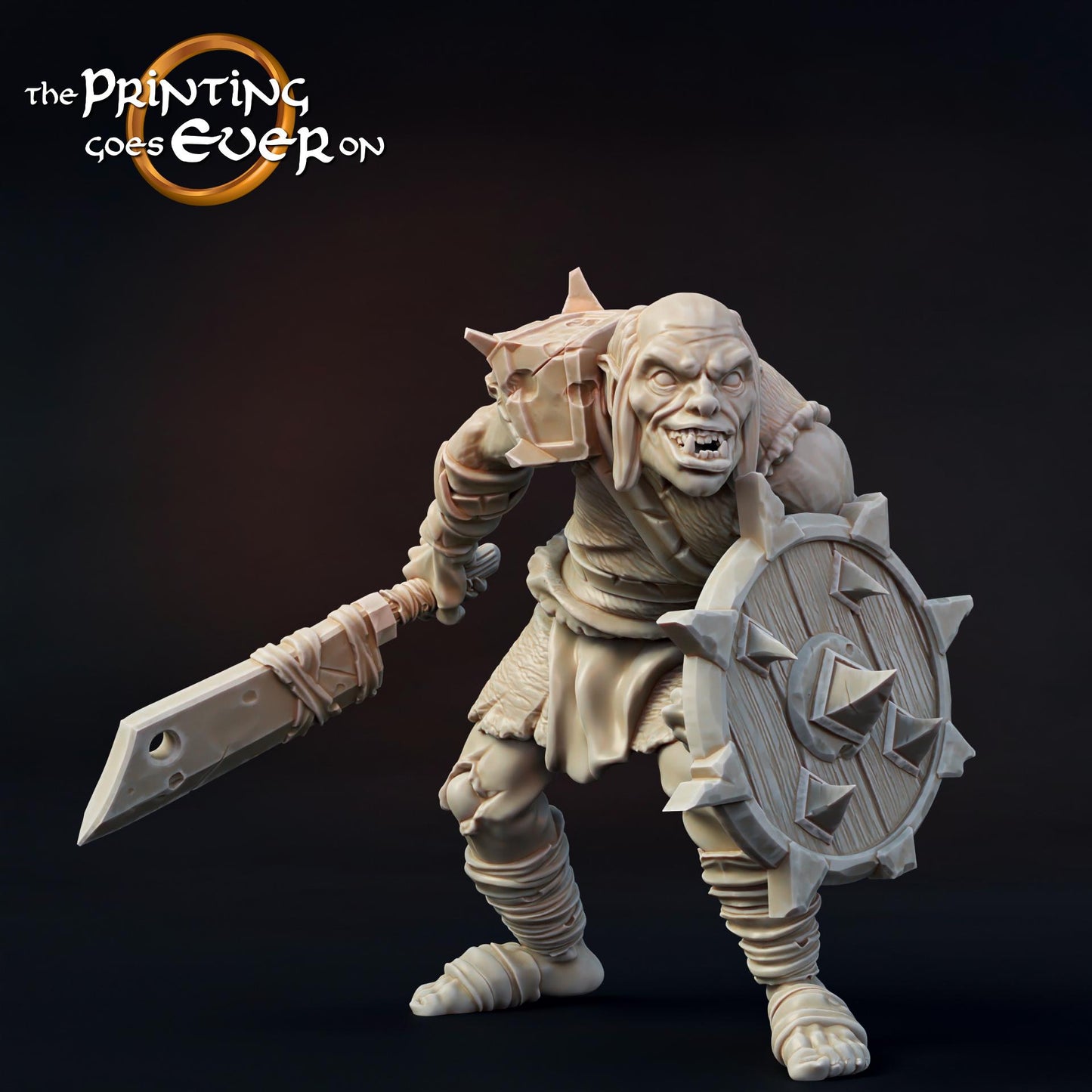Tabletop Minitures | Orc-Warband | Ork | The Printing Goes Ever On | Herr der Ringe | MESBG | Fantasy Miniaturen