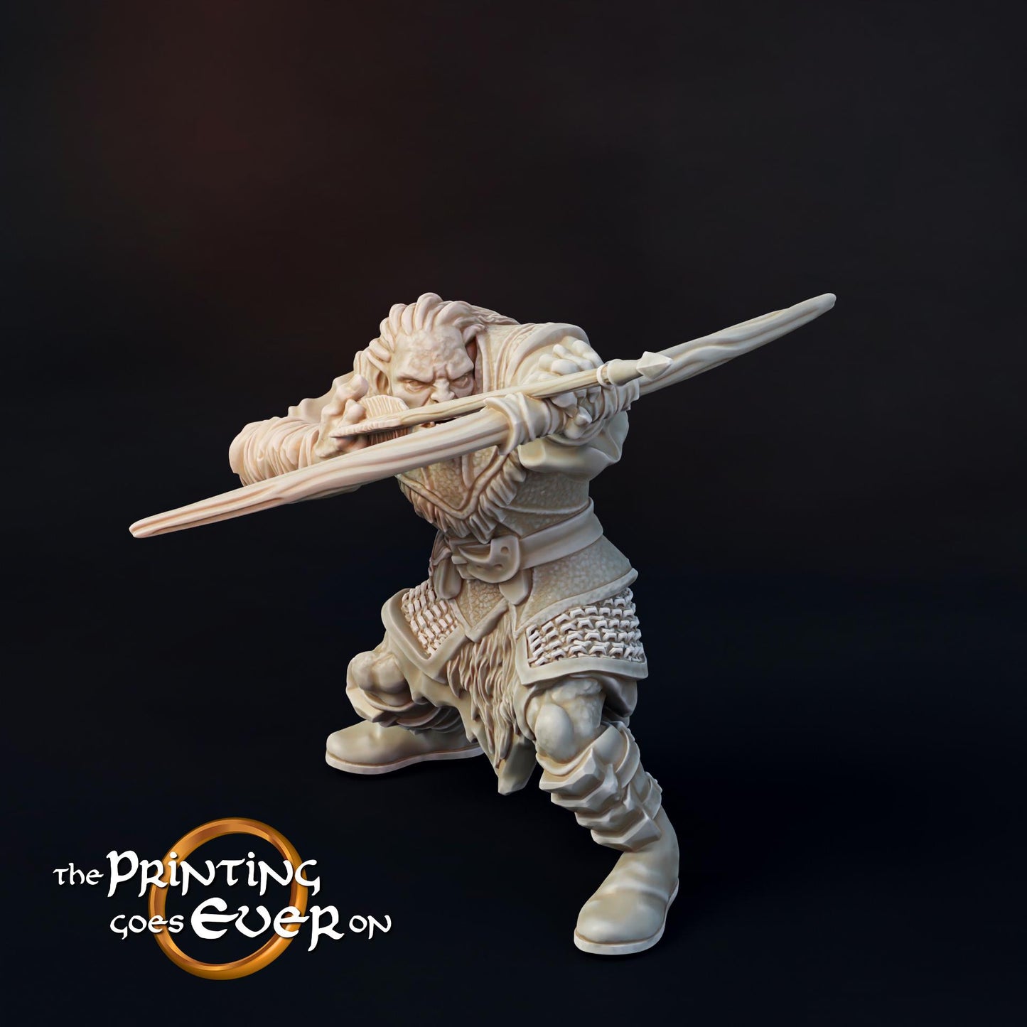 Tabletop Minitures | Orc-Warband | Ork | The Printing Goes Ever On | Herr der Ringe | MESBG | Fantasy Miniaturen
