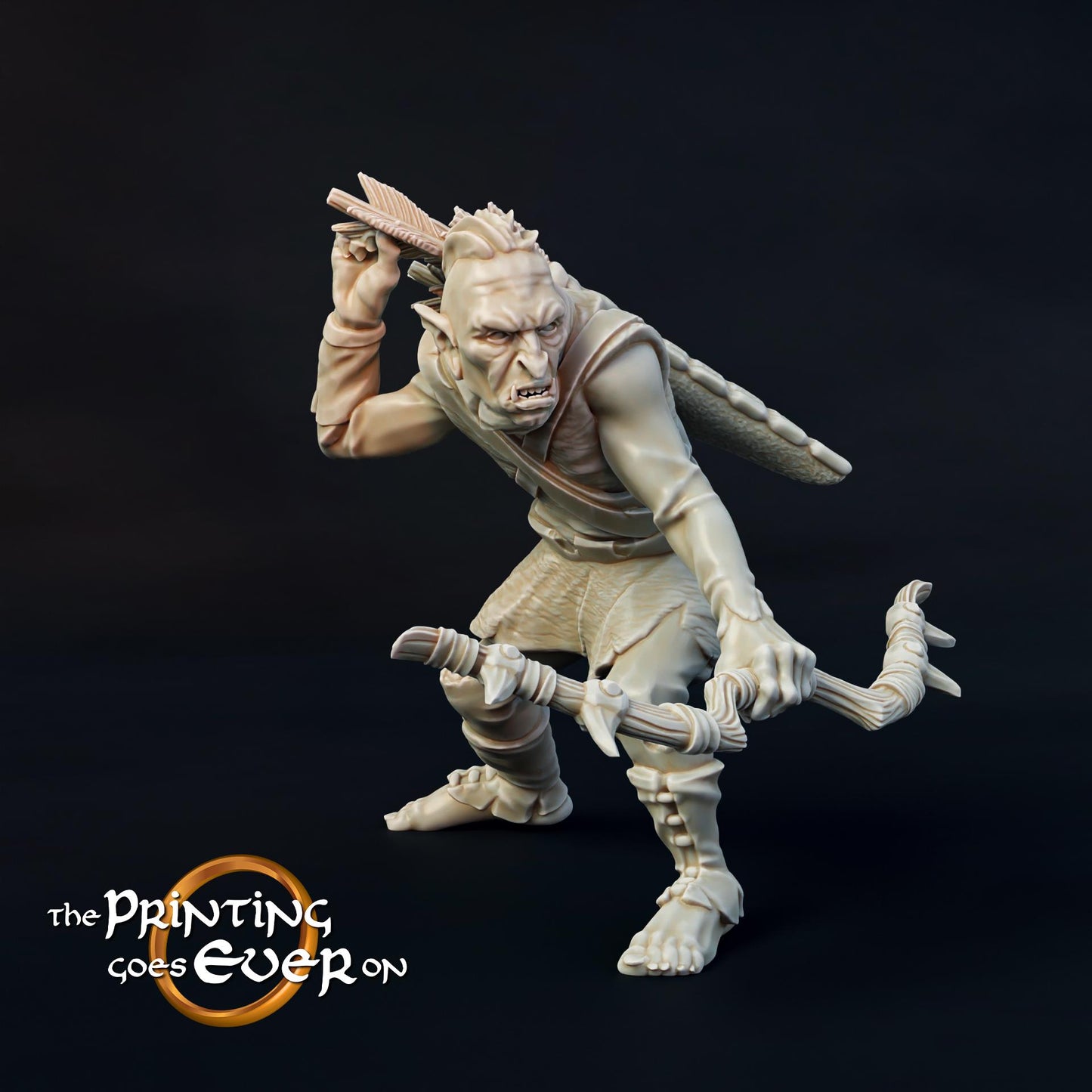 Tabletop Minitures | Orc-Warband | Ork | The Printing Goes Ever On | Herr der Ringe | MESBG | Fantasy Miniaturen