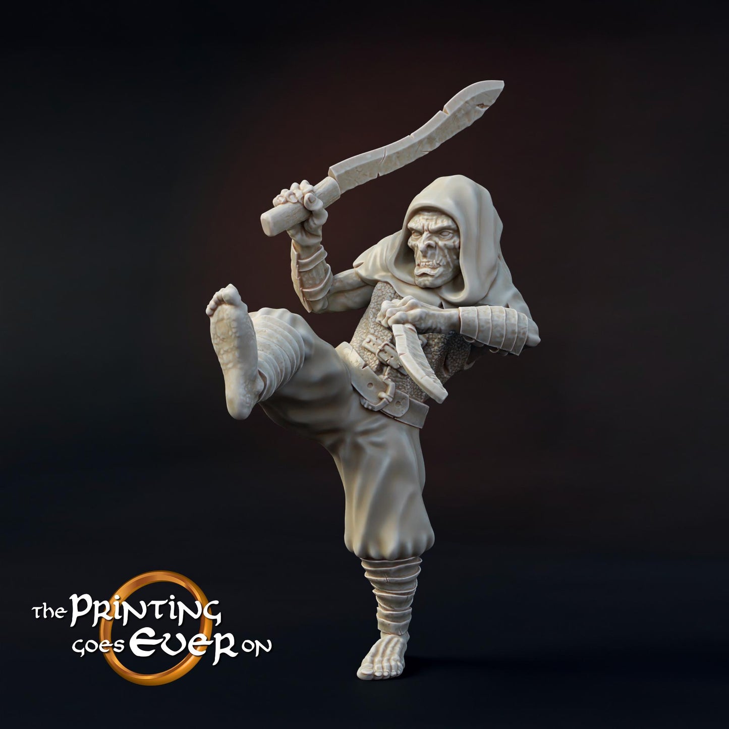 Tabletop Minitures | Orc-Warband | Ork | The Printing Goes Ever On | Herr der Ringe | MESBG | Fantasy Miniaturen
