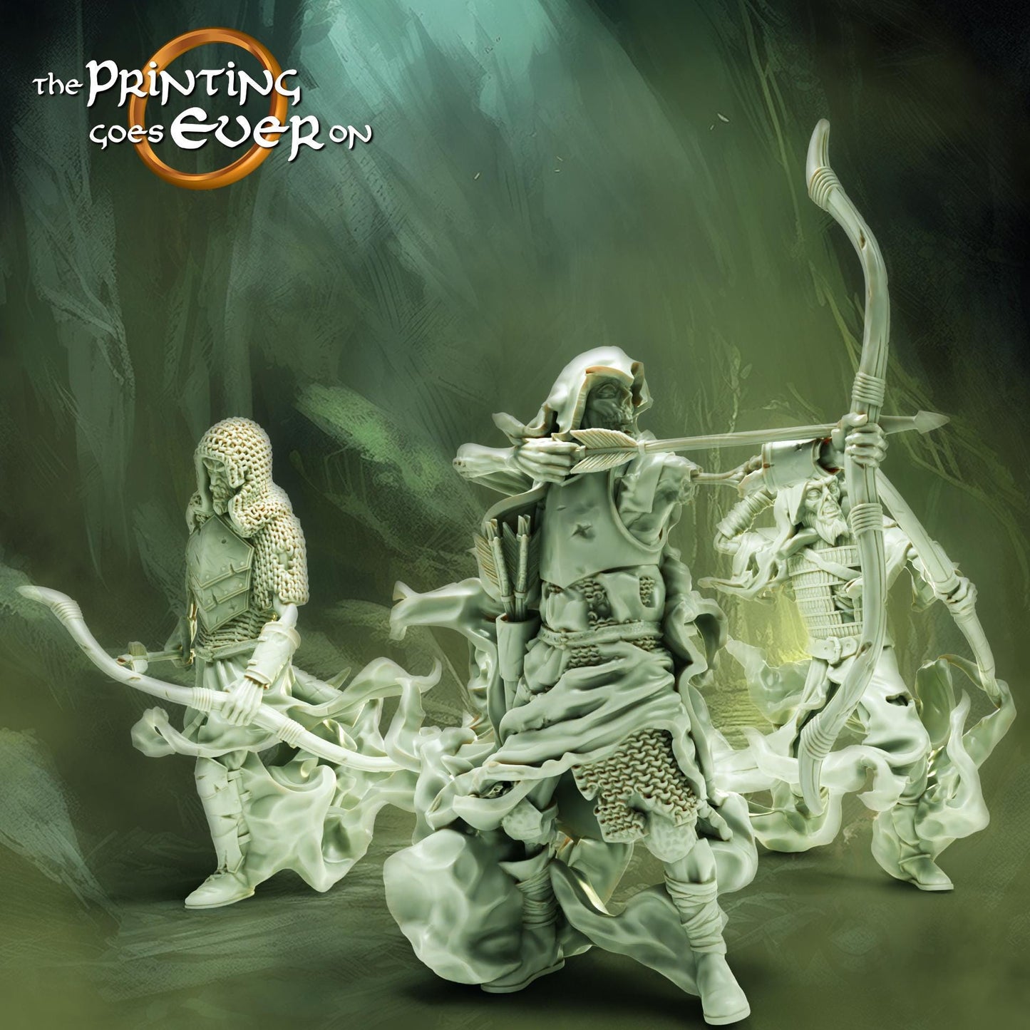 Tabletop Minitures | Hall of the Ghost King | Geister | The Printing Goes Ever On | Herr der Ringe | MESBG | Fantasy Miniaturen
