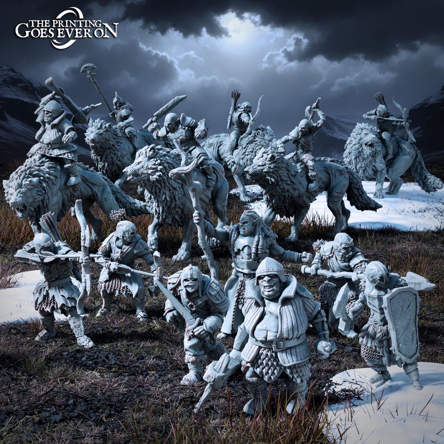 Tabletop Minitures | Ironmoor Orcs | Northern Kingdom | The Printing Goes Ever On | Herr der Ringe | MESBG | Fantasy Miniaturen