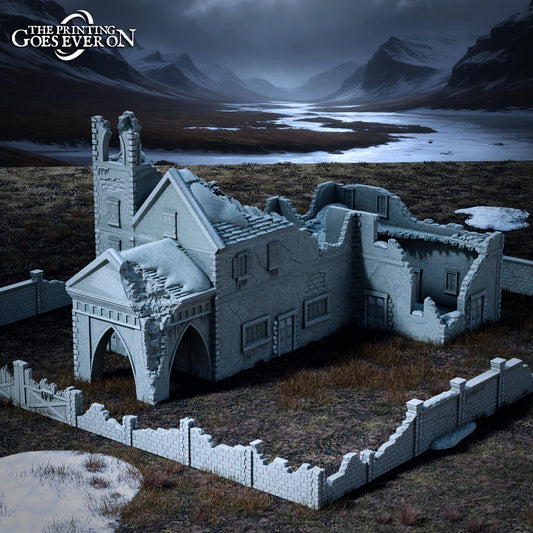 Tabletop Minitures | Ruined Farm Estate | Northern Kingdom | The Printing Goes Ever On | Herr der Ringe | MESBG | Fantasy Miniaturen