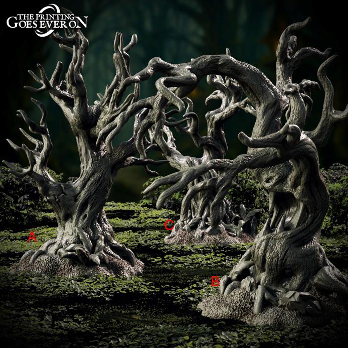 Tabletop Gelände | Elderwood Trees | The Printing Goes Ever On | Herr der Ringe | Fantasy terrain