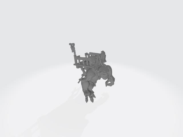 Tabletop Minitures | Troll carrier | Mines of Maznar | The Printing Goes Ever On | Herr der Ringe | MESBG | Fantasy