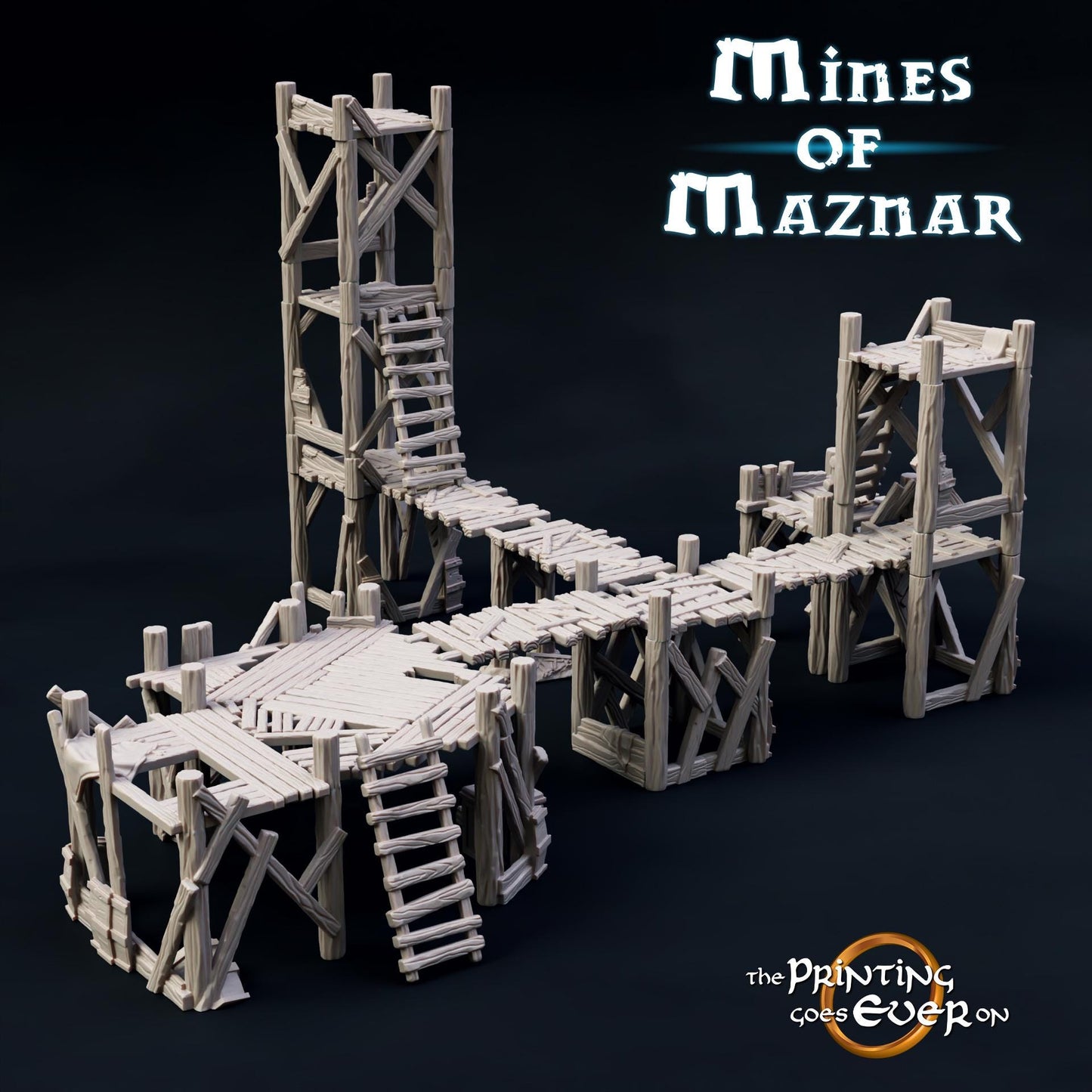 Tabletop Minitures | Goblin Scaffholding | Mines of Maznar | The Printing Goes Ever On | Herr der Ringe | MESBG