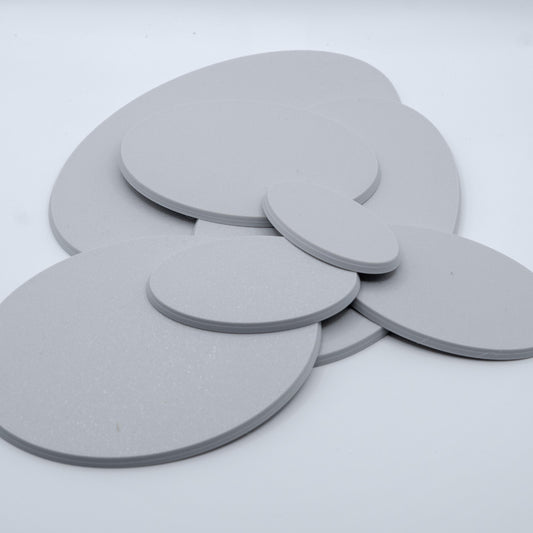 Bases mit Magnetlöchern | Universal Base | Ovale Bases | Wargames, Miniaturen, Figuren | Verschiedene Größen