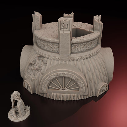 Trench Crusade | Glockenturm | Ruine | Crimson tree Temple | Tabletop Gelände | WW 1 | Fantasy terrain