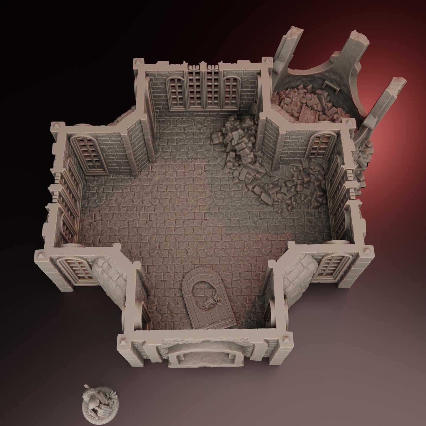 Trench Crusade | Glockenturm | Ruine | Crimson tree Temple | Tabletop Gelände | WW 1 | Fantasy terrain