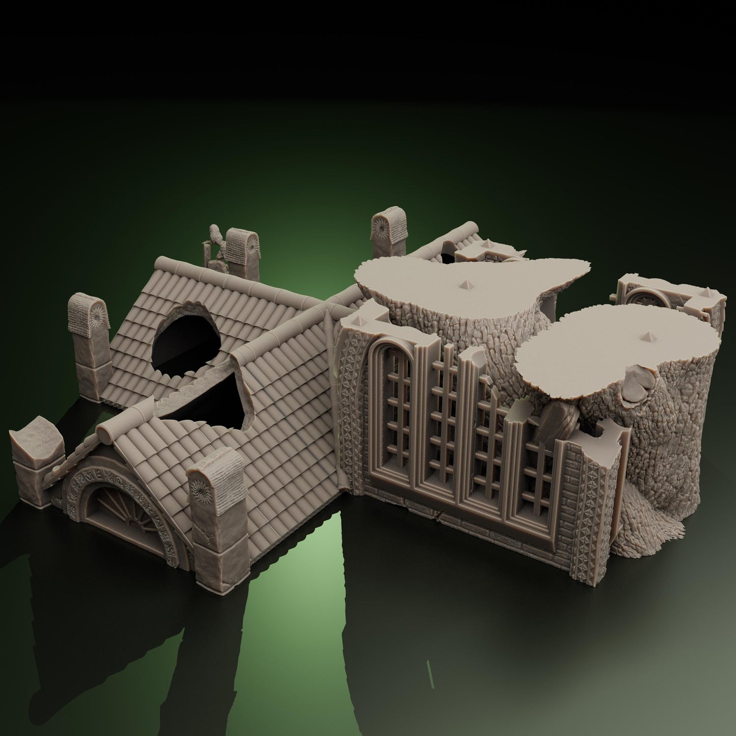 Trench Crusade | Baumtempel | Ruine | Crimson tree Temple | Tabletop Gelände | WW 1 | Fantasy terrain