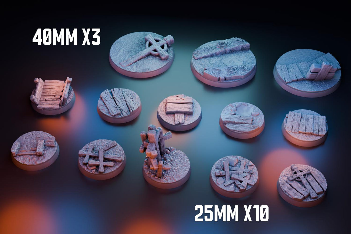 Bases | Trench Crusade | Saints from Trenches | Universal 3D Base | Wargames, Miniaturen, Figuren