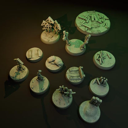 Bases | Trench Crusade | Universal 3D Base | Wargames, Miniaturen, Figuren