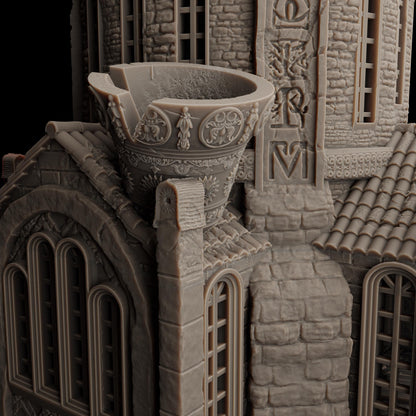 Trench Crusade | Glockenturm | Ruine | Crimson tree Temple | Tabletop Gelände | WW 1 | Fantasy terrain
