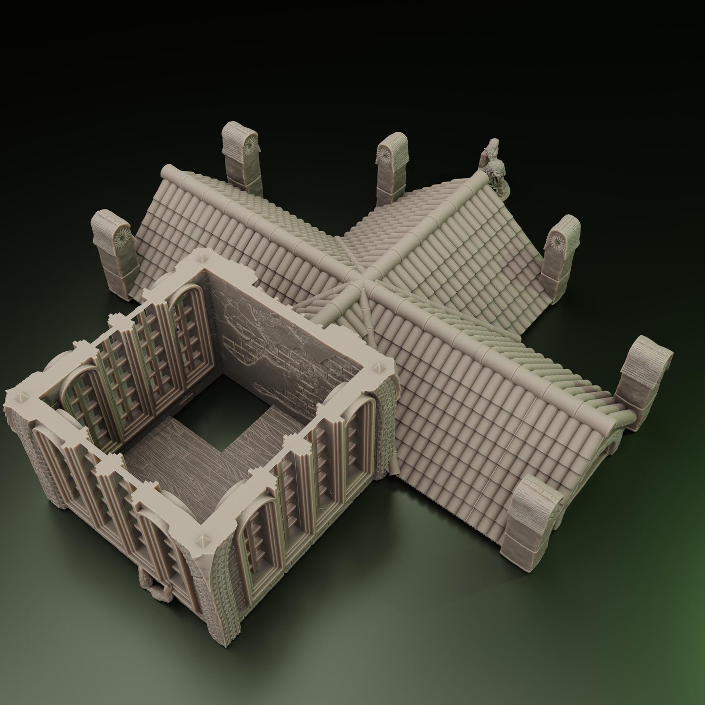 Trench Crusade | Baumtempel | Crimson tree Temple | Tabletop Gelände | WW 1 | Fantasy terrain