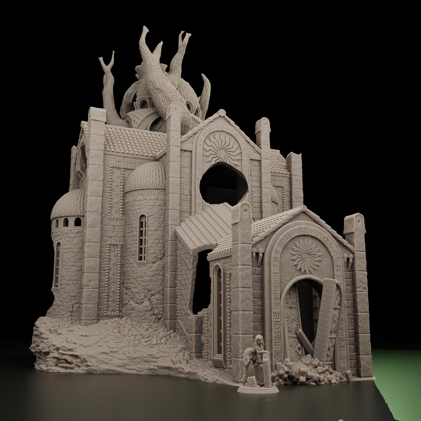 Trench Crusade | Baumtempel | Ruine | Crimson tree Temple | Tabletop Gelände | WW 1 | Fantasy terrain