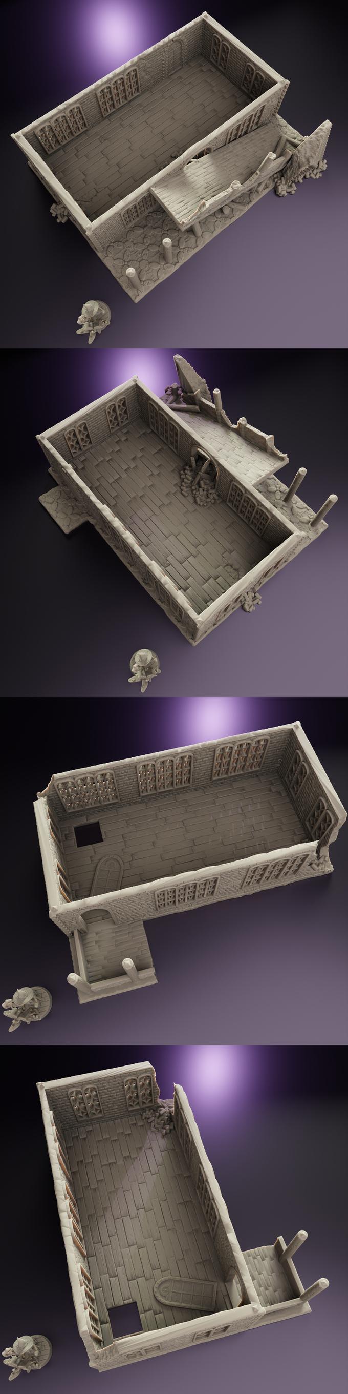 Trench Crusade | Haus 3 | Izidium Quarter | Tabletop Gelände | WW 1 | Fantasy terrain